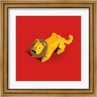 Framed 'Lion' border=