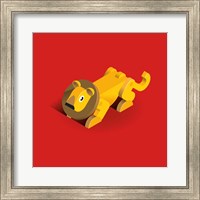 Framed 'Lion' border=