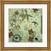 Framed 'Floral Fantasies 3' border=