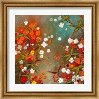 Framed 'Gardens in the Mist XIV' border=