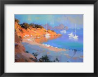 Framed Evening Boats