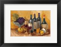 Framed Wine and Fruit I v2
