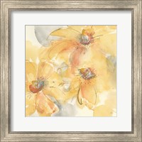 Framed 'Golden Clematis II' border=