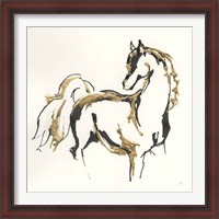 Framed 'Golden Horse VIII' border=