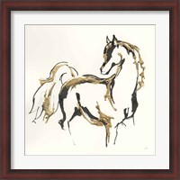 Framed 'Golden Horse VIII' border=