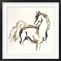 Golden Horse VIII Framed Print