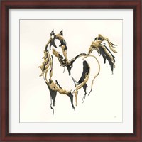 Framed 'Golden Horse VII' border=