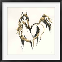 Golden Horse VII Framed Print