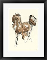 Sketchy Horse VI Framed Print