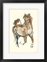 Sketchy Horse V Framed Print