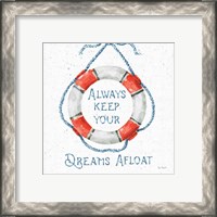 Framed 'Nautical Life VI No Stripes' border=