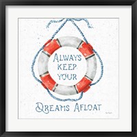 Nautical Life VI No Stripes Framed Print