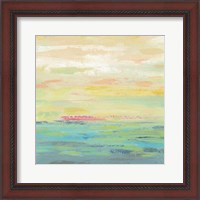 Framed 'Pink Clouds I' border=