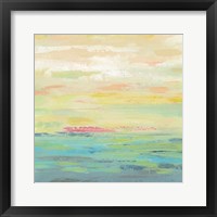 Framed 'Pink Clouds I' border=