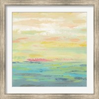 Framed 'Pink Clouds I' border=