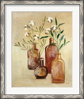 Framed 'Cotton Still Life II' border=