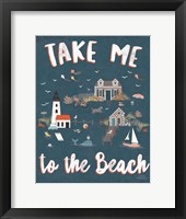 Seaside Village VI Framed Print