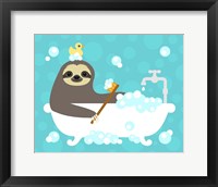 Framed Scrubbing Bubbles Sloth