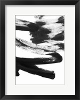 Framed Black and White Strokes 5