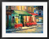 Framed Red & Green Cafe