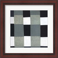 Framed 'Gray Plaid 1' border=