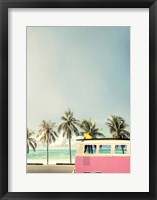 Framed Surf Bus Pink