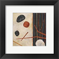 Framed 'Sticks and Stones II' border=