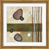 Framed 'Sticks and Stones VI' border=