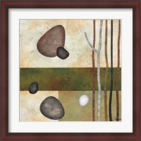 Framed 'Sticks and Stones VI' border=