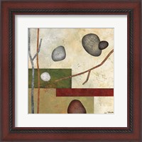 Framed 'Sticks and Stones VII' border=