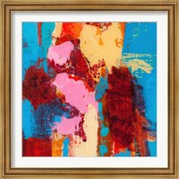 Framed 'Folded Sunset II' border=