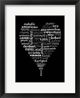 Framed Translation of Love (black)