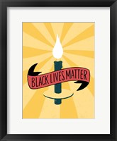 Framed Black Lives Matter - Candle