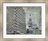 Framed 'Cityscape I' border=