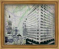 Framed 'Cityscape II' border=