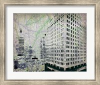 Framed 'Cityscape II' border=