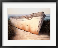 Framed White Boat