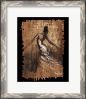 Framed 'Graceful Motion III' border=