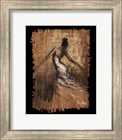 Framed 'Graceful Motion III' border=