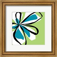 Framed 'Oh So Pretty - Green' border=