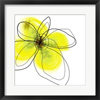 Framed 'Yellow Petals Four' border=