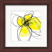 Framed 'Yellow Petals Three' border=