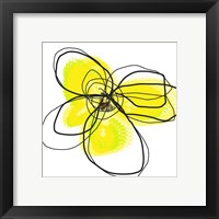 Framed 'Yellow Petals Two' border=