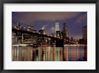 Framed Brooklyn Bridge at Dawn