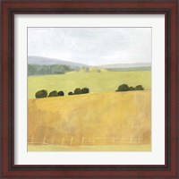 Framed 'Soft Fieldscape II' border=