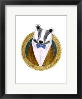 Spiffy Animals III Framed Print