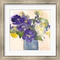 Framed 'Floral Beauties I' border=