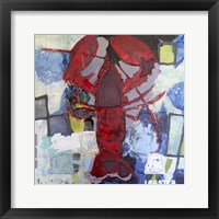 Framed Brilliant Maine Lobster I