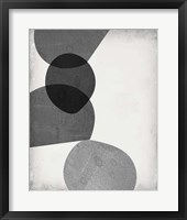 Grey Shapes II Framed Print