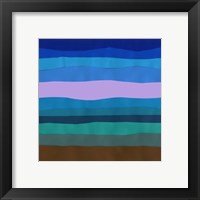 Framed 'Blue Ridge Abstract II' border=